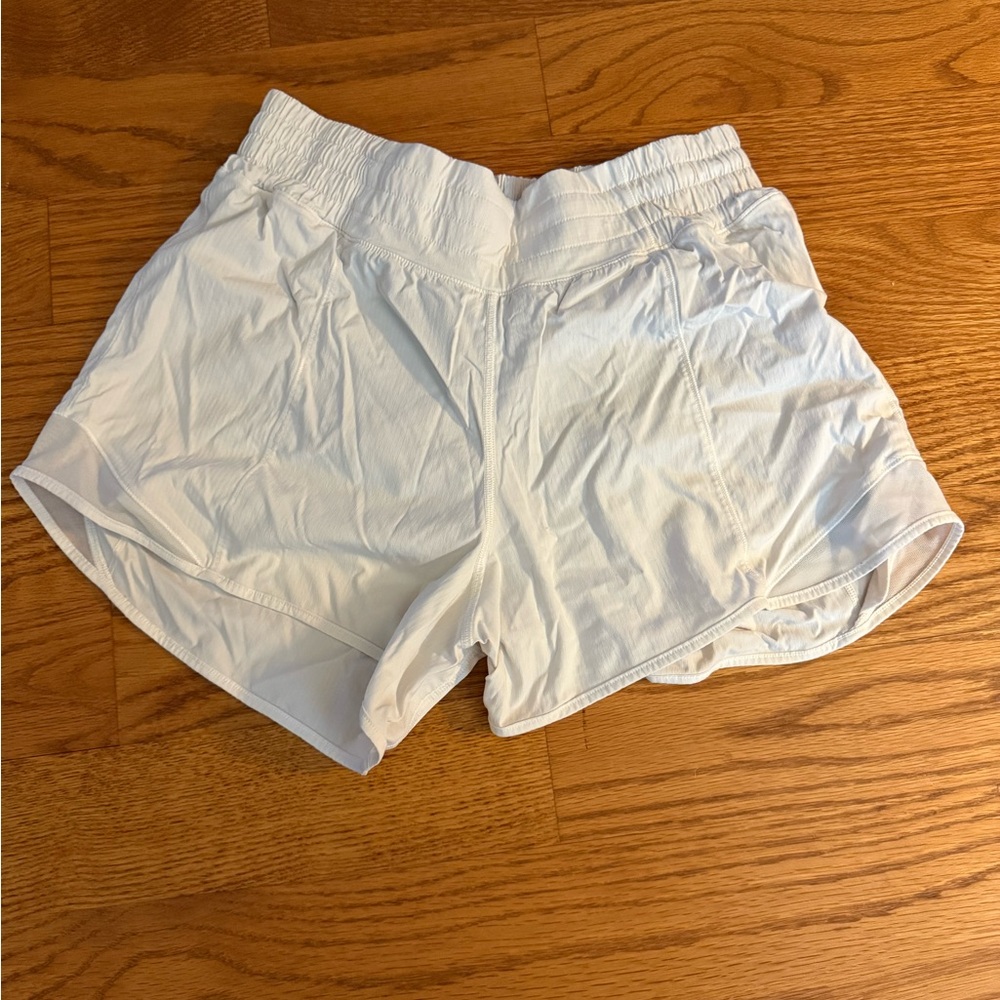 Lululemon White Athletic Shorts
